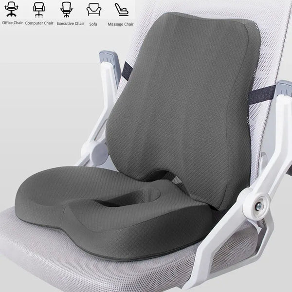 ErgoEase Memory Foam Office & Car Seat Cushion